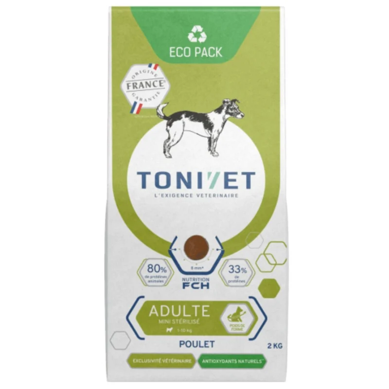 Croquettes Tonivet Chien Adulte Mini Stérilisé