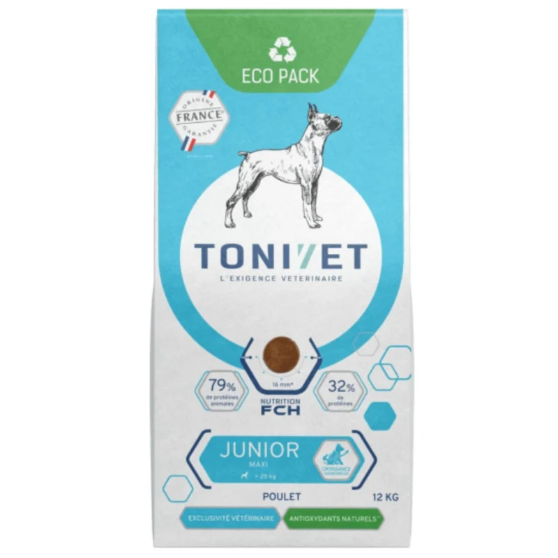 Croquettes Tonivet Chien Junior Maxi