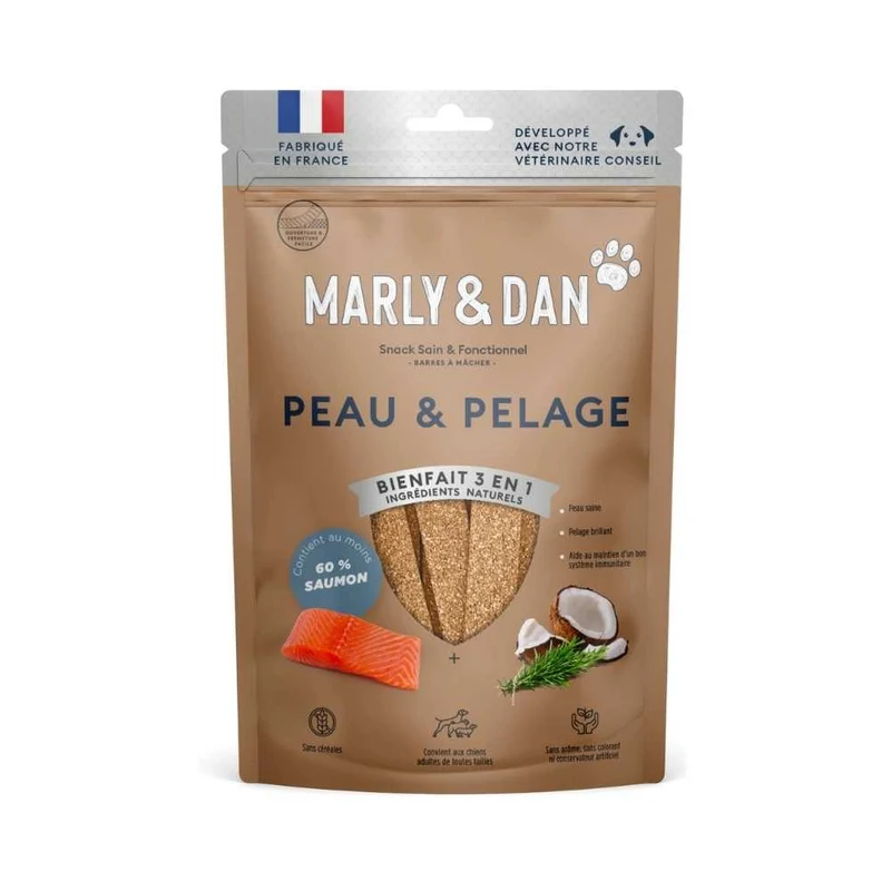 Friandises Peau et Pelage Marly & Dan pour Chiens