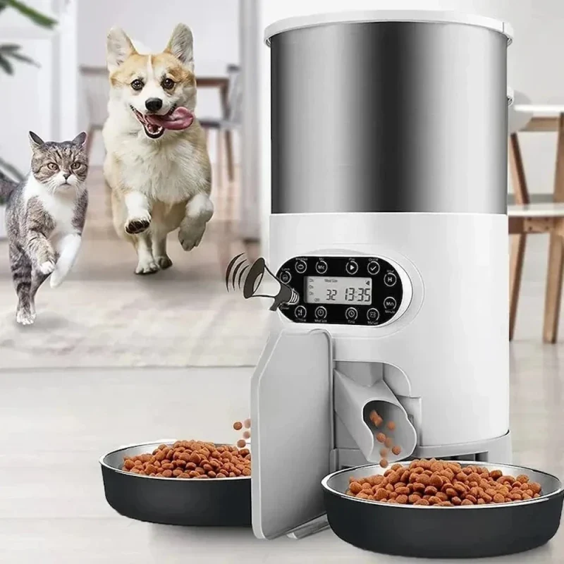 Distributeur croquettes 2 chats – Portions équilibrées | DuoFeed