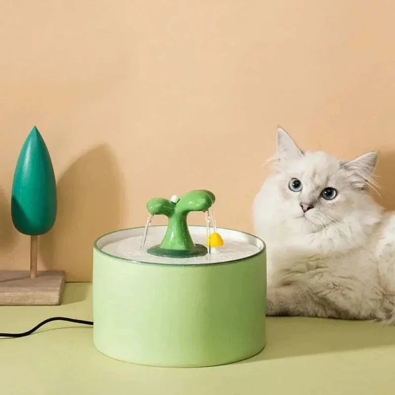 Fontaine à eau pour chat ultra silencieuse céramique | ZenCeram