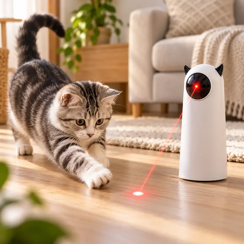 Laser pour chat interactif - Anti-ennui total | FeliBeam