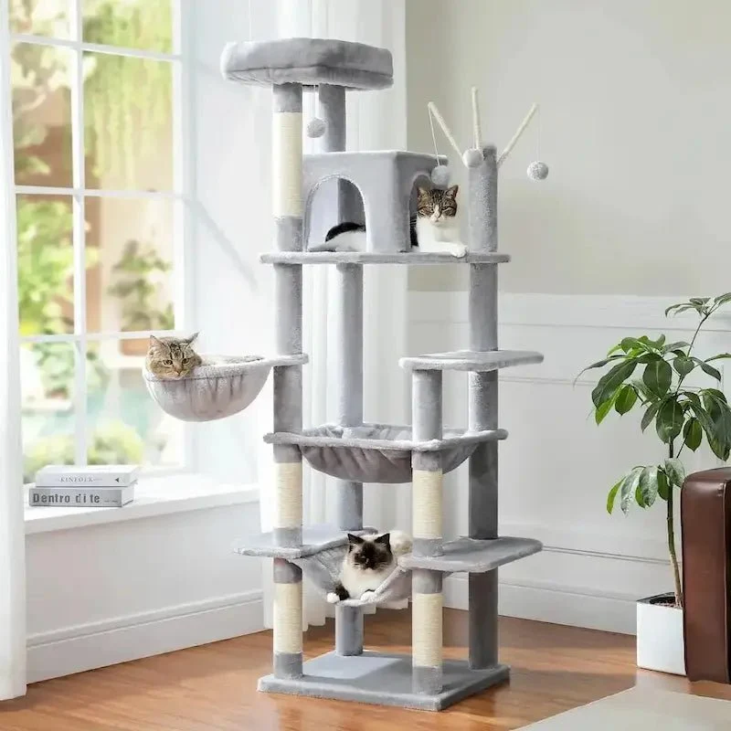 Arbre à chat avec hamac - Repos garanti | Féliko
