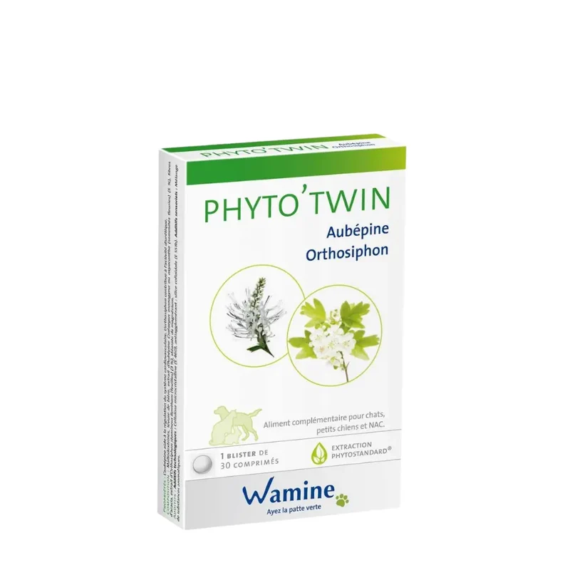 Complément Alimentaire Phyto Twin Aubépine/Orthosiphon Wamine