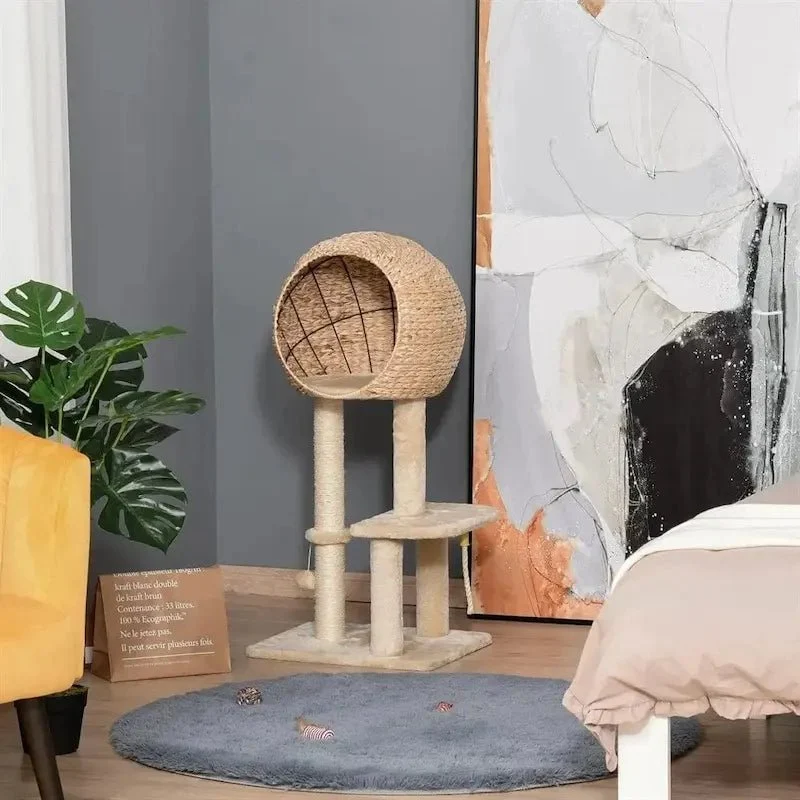 Arbre à chat avec panier - Confort assuré | Félinest