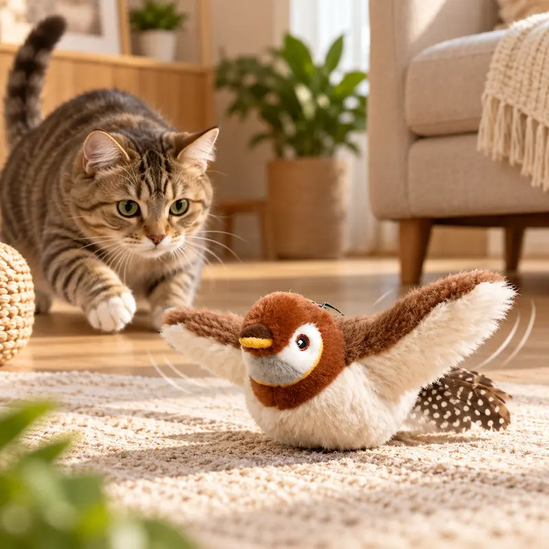Oiseau volant pour chat - Mouvement réaliste | AirBird