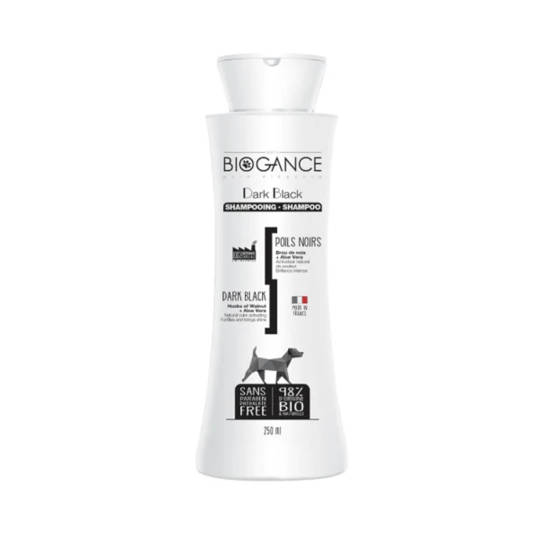 Shampoing poils noirs chien Biogance