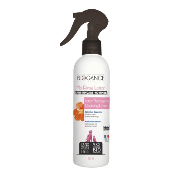Lotion nettoyante sans rinçage chat Biogance