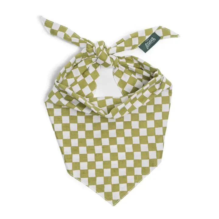 Bandana Pour Chien Baby Checkmate – Carreaux Guacamole