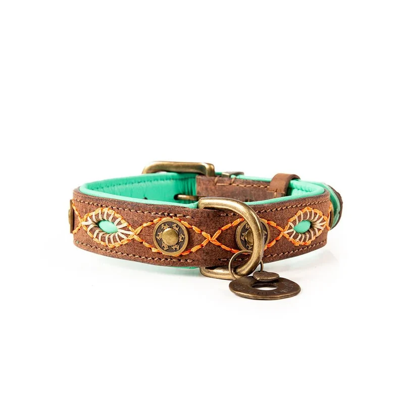 Collier pour chien en cuir Urban Joplin DWAM 🤎