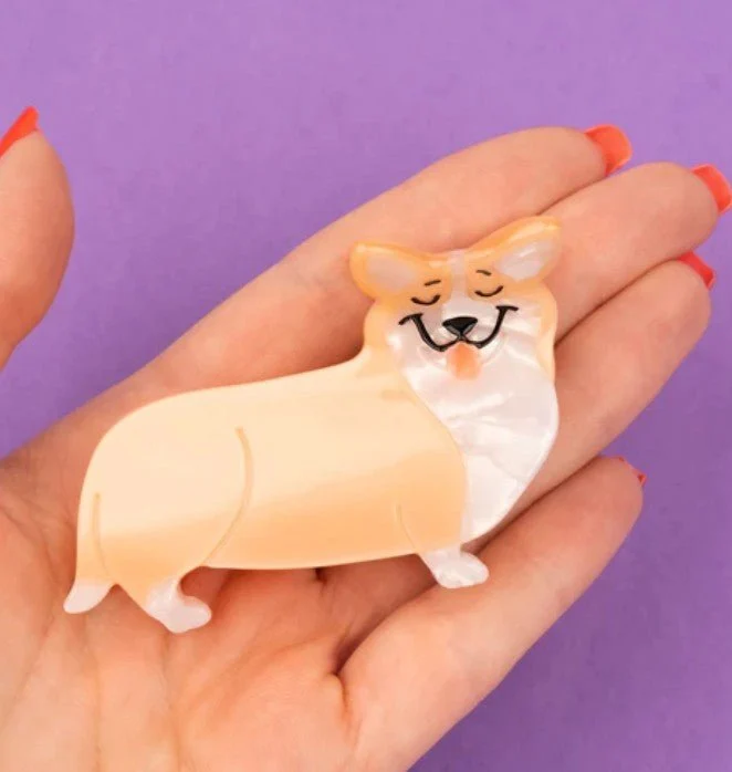 Pince à cheveux Corgi – L’accessoire plein de peps
