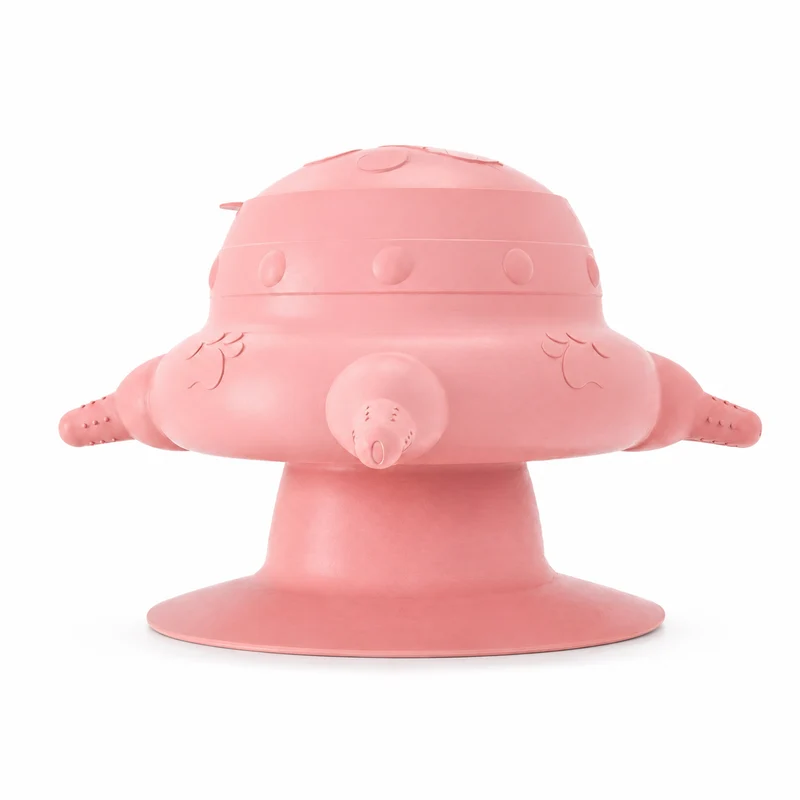 Mangeoire en silicone avec quatre tétines pour chat