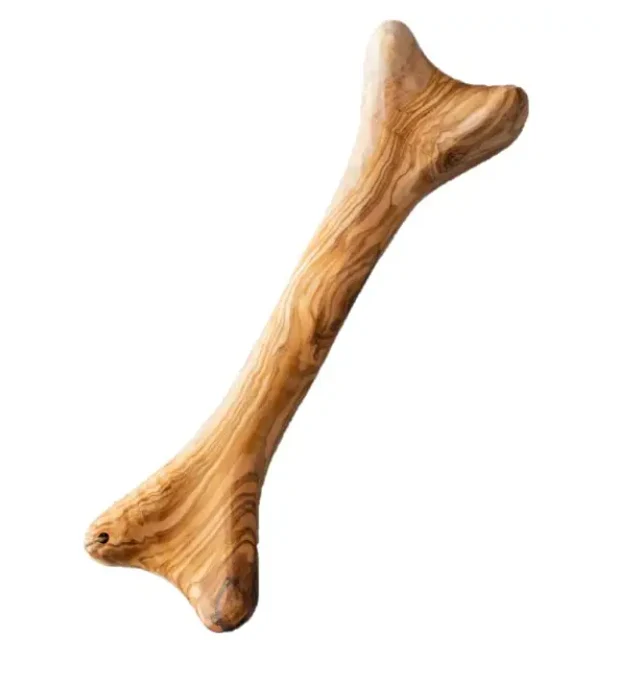 Bois d'Olivier en forme d'os pour Chien Cernunos