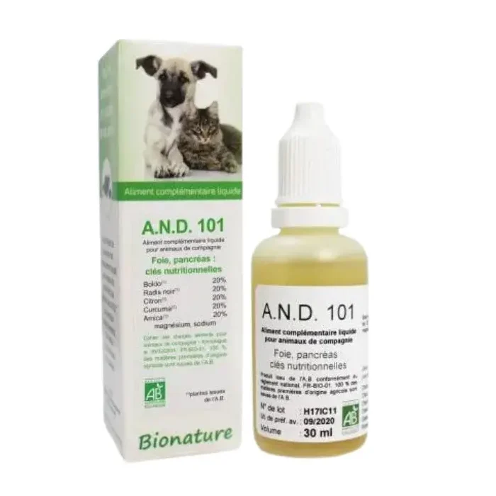 AND 101 Foie et Digestion des Animaux Bionature