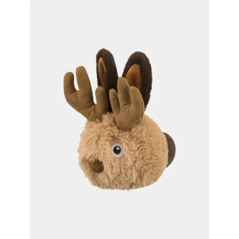 Balle en Peluche Pour Chien – Renne de Noël 🎀 Willow’s Mythical Jackalope