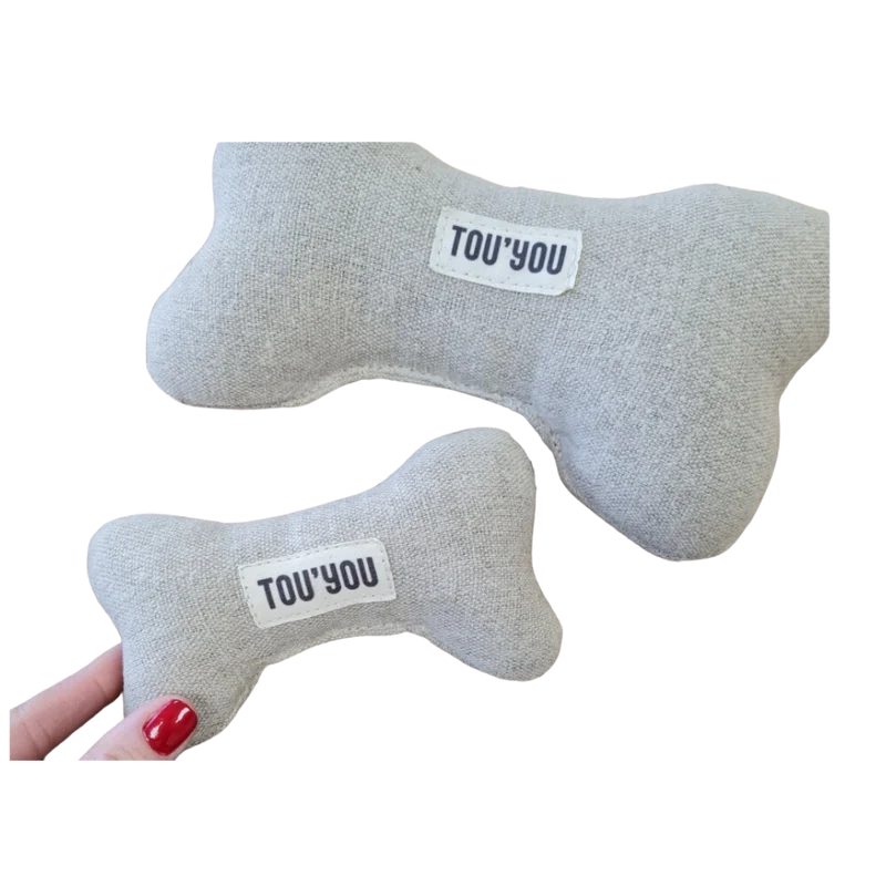 Jouet pour chien Nonos Gris en lin Tou'You