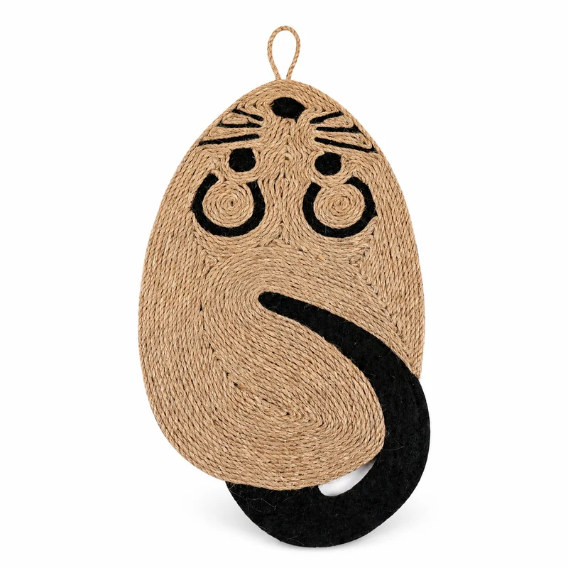 Planche à gratter en design de souris en papier ondulé pour chaton