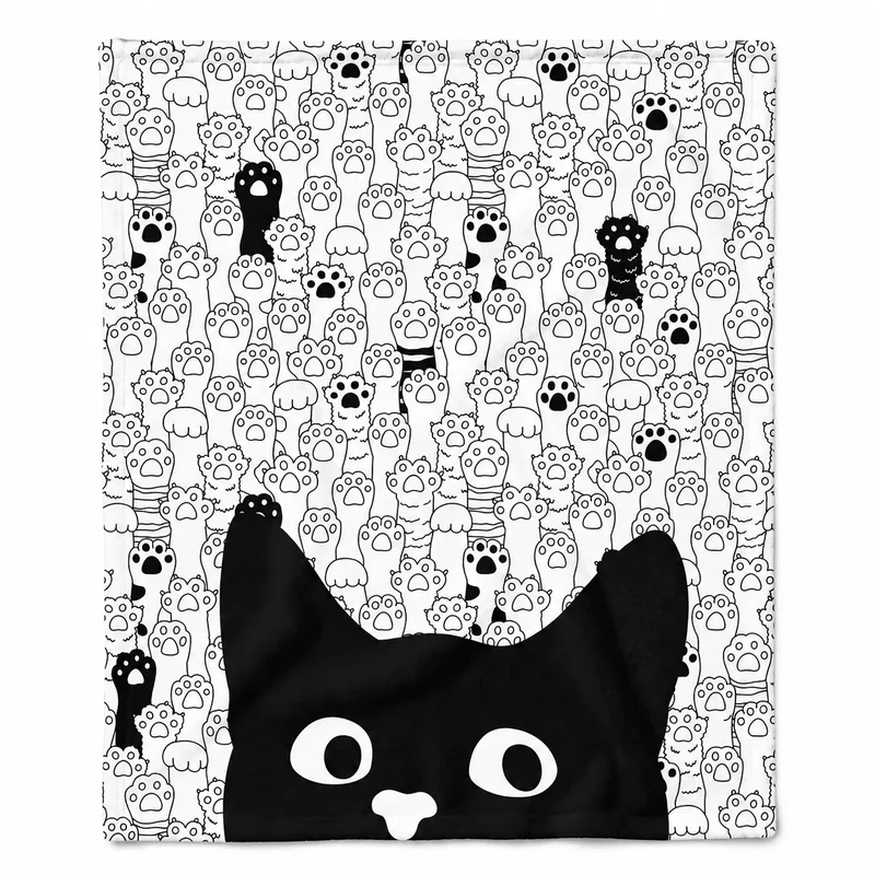 Cadeau Fan De Chat Plaid
