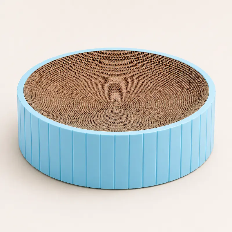 Griffoir rond chat - Griffage naturel | RoundScratch