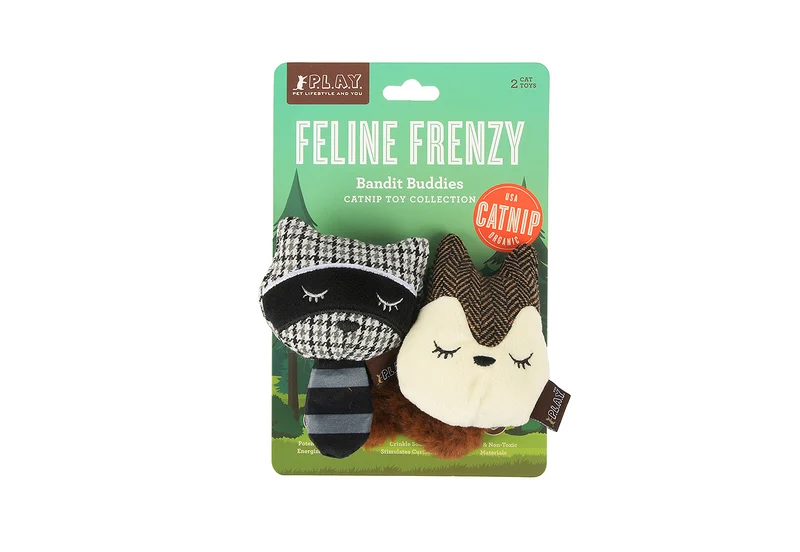 Feline Frenzy Racoon & Squirrel pour chat à la cataire