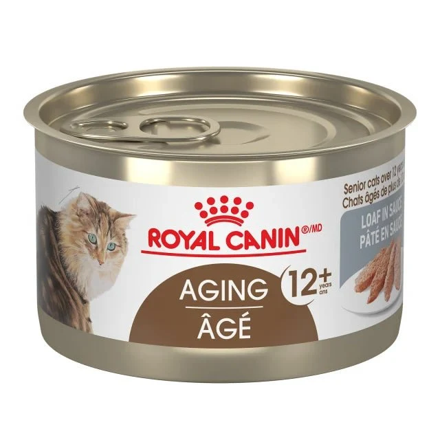 ROYAL CANIN ÂGÉ 12+ PÂTÉ EN SAUCE – nourriture en conserve pour chats, 145 g, (5.1 oz)