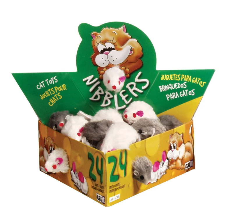 Catit Nibblers - Souris en Fourrure De Luxe - Jouet pour Chats
