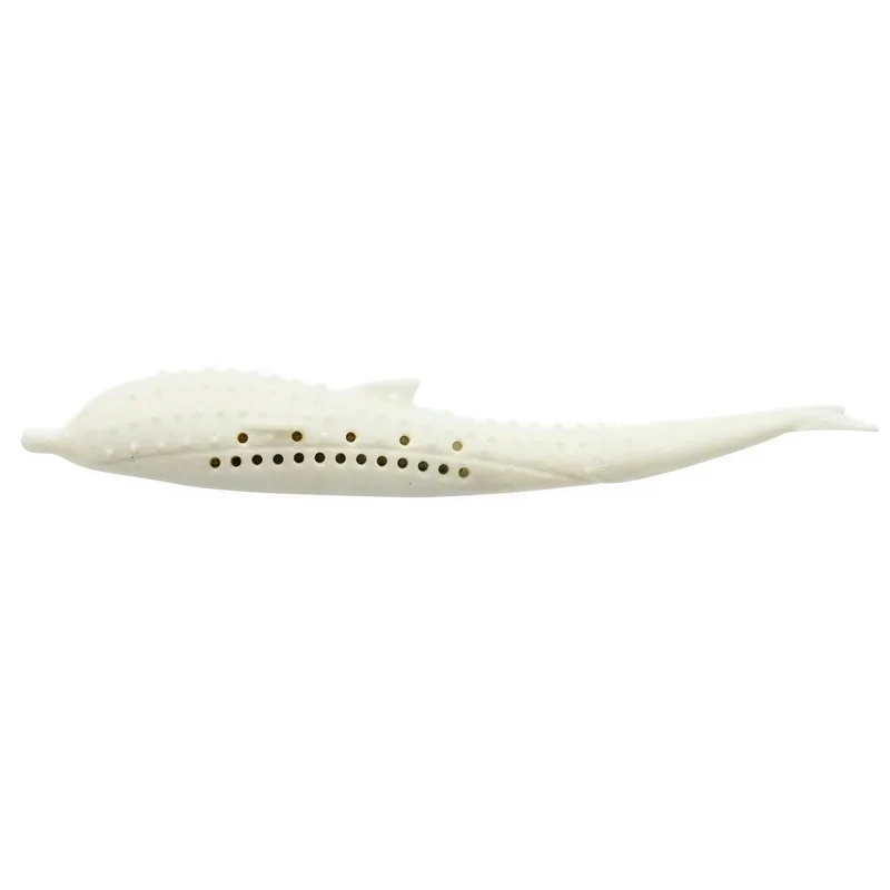Brosse à dents en silicone en forme de dauphin pour chat