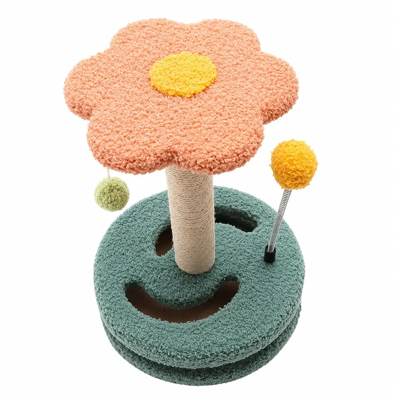 Arbre à chat en forme de fleur