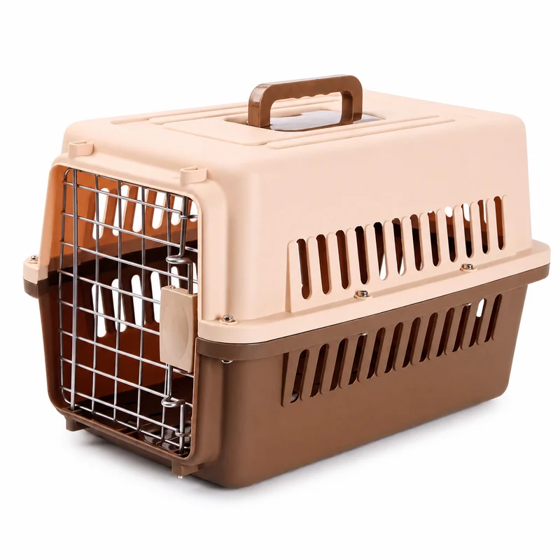 Caisse de transport aérée pour chat