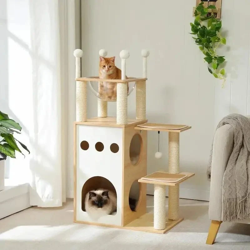 Arbre à chat en bois - Robuste & élégant | Felitree