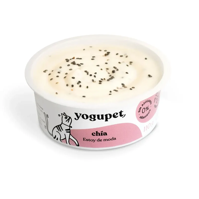 Yaourt sans lactose pour chat Graines de Chia Yogupet