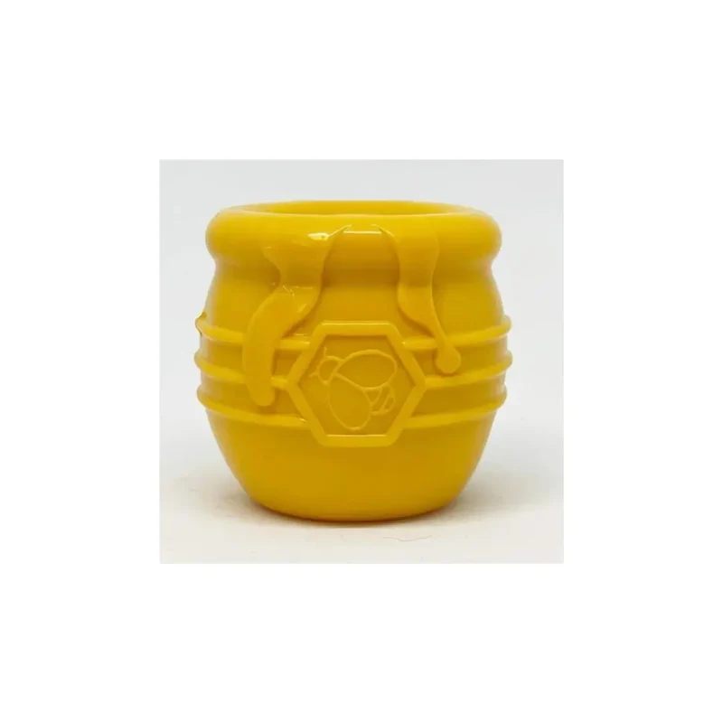 Jouet à remplir pour chien Pot de Miel Jaune SodaPup
