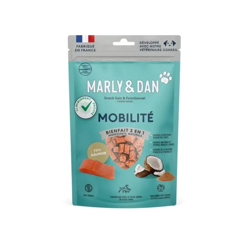 Friandises Mobilité lyophilisées Marly & Dan pour Chiens