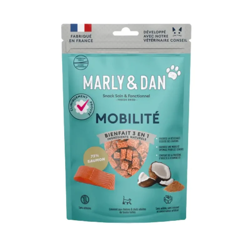 Friandises Mobilité lyophilisées Marly & Dan pour Chat