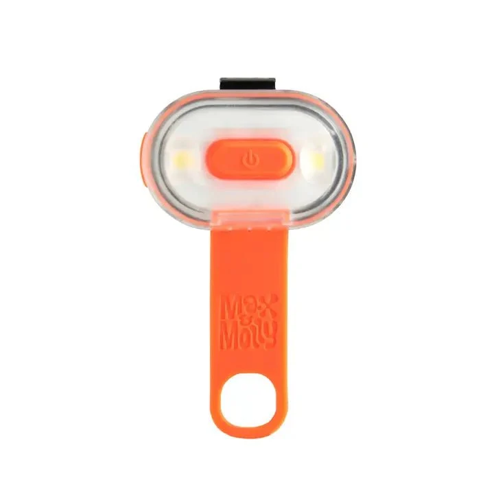 Lumière LED orange pour chien – Haute visibilité Max & Molly