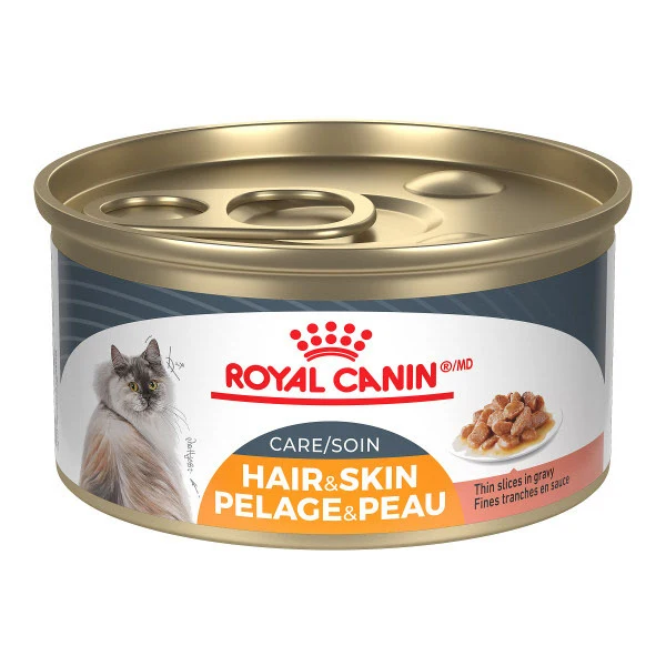 Royal Canin - Chat Soin Pelage et Peau Tranche en Sauce - Nourriture Humide pour Chats