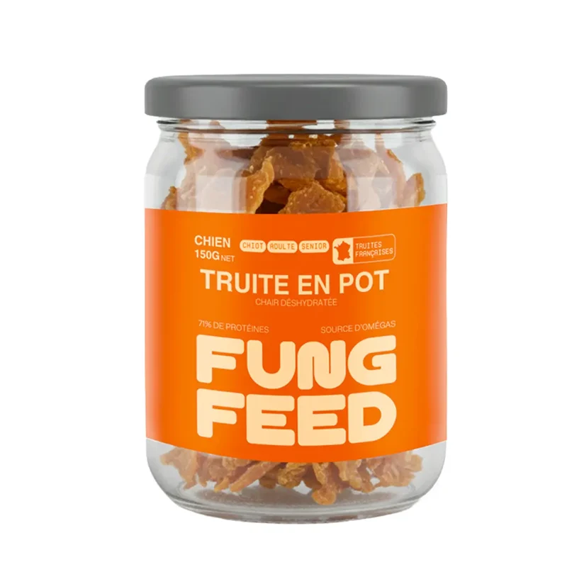 Chair de Truite Friandises Fungfeed Chien