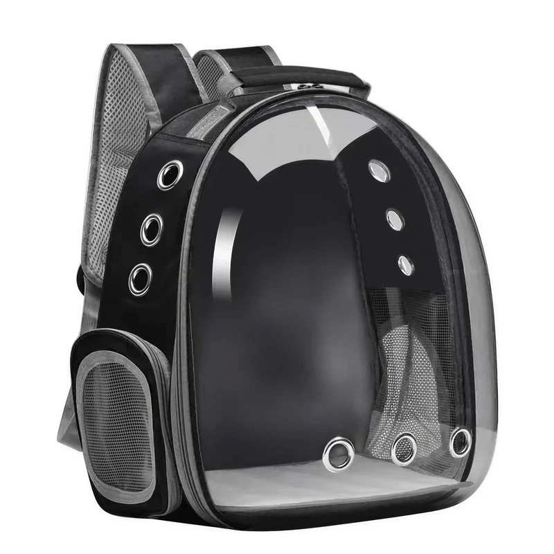 Sac à dos de transport pour chat avec hublot transparent