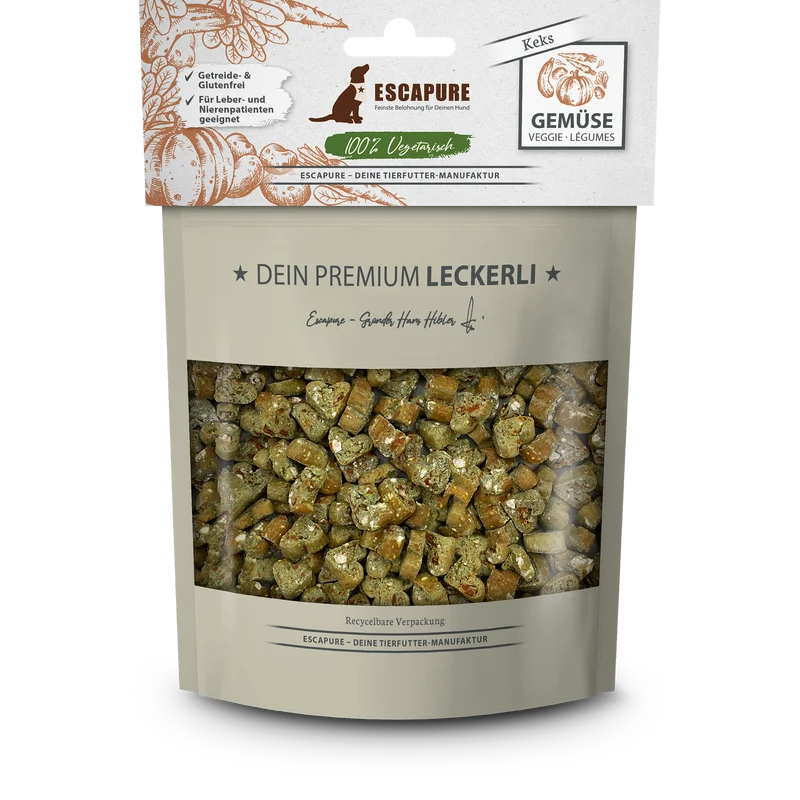 Biscuits aux légumes pour chien