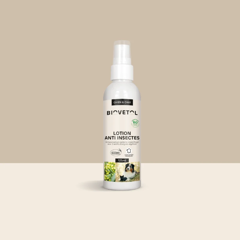 Lotion anti insectes bio chats et chiens