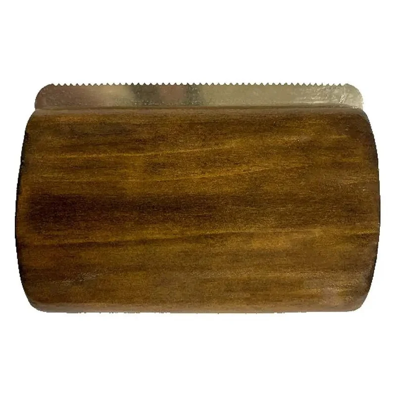 Brosse pour chien Barbershop – dents fines inox, manche bois