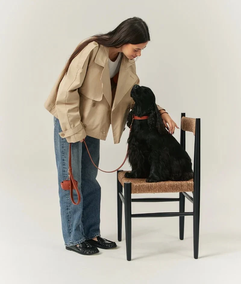 Laisse pour Chien en Cuir Vegan Marron Camel – Jala