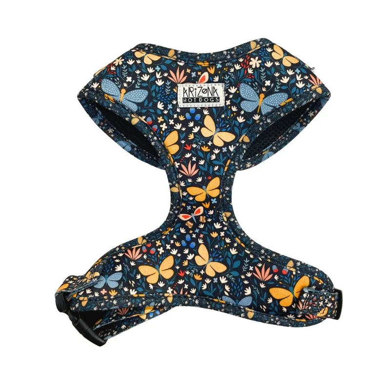 Harnais en H Butterfly – léger, fleuri & confortable