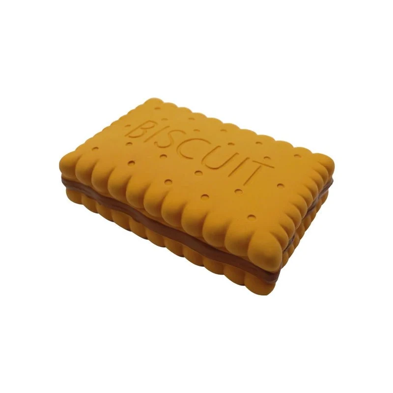 Jouet pour Chien en Latex - Biscuit Fourré Amusant