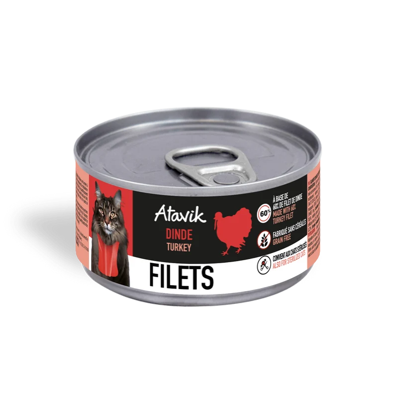 Pâtée pour chat - Filets de dinde 70g