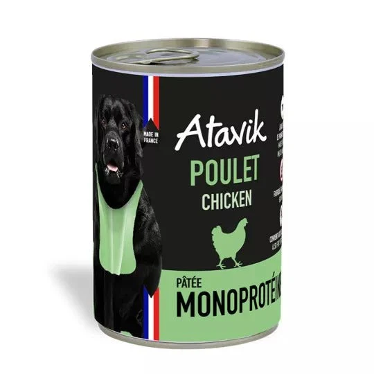 Pâtée chien monoprotéine poulet Made in France – 400g