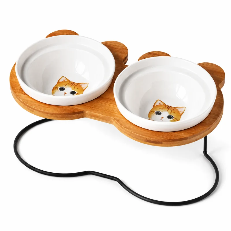 Bols d’alimentation et de boisson en céramique pour chats - MonChatBol™