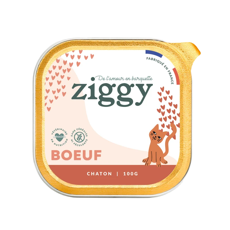 Pâtée Chaton boeuf Ziggy