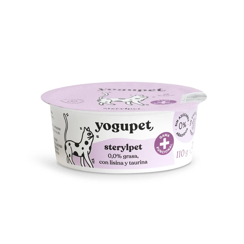 Yogupet - Yaourt sans lactose pour chat Sterylpet stérilisés - 110g