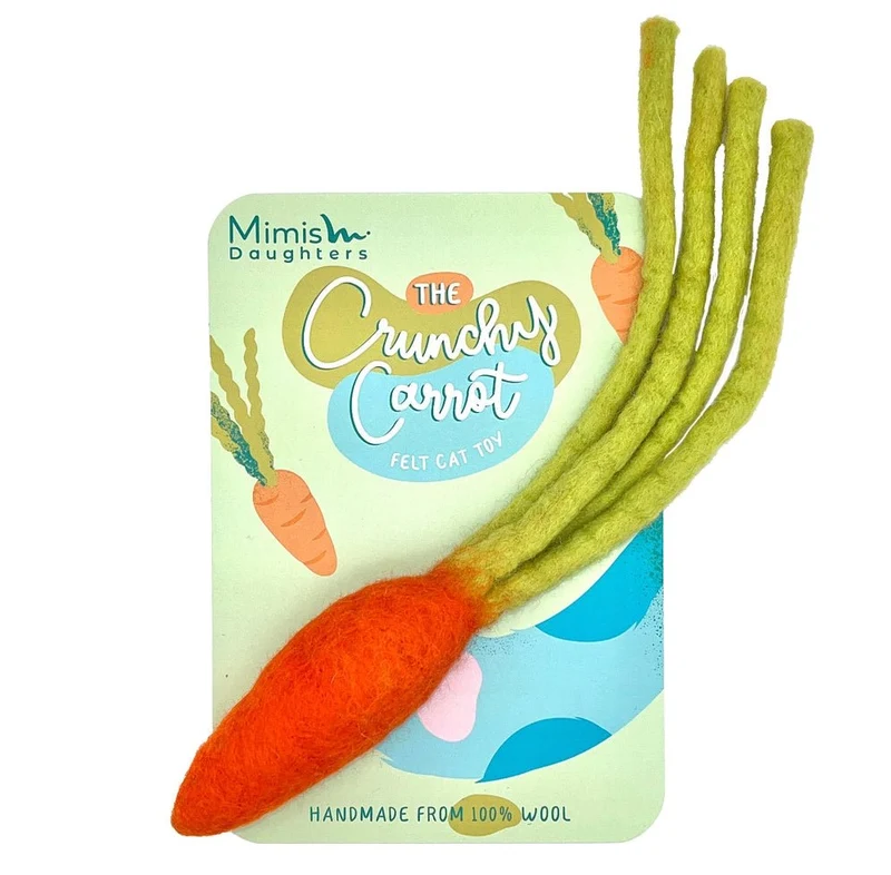 Crunchy Carrot - Jouet en Feutre pour Chat